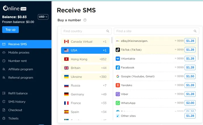 國外短信驗證碼平臺有哪些？免費接碼平臺推薦