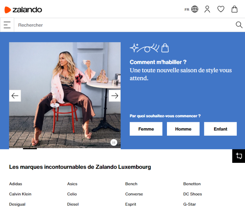 Zalando在卢森堡正式推出本地化网站及APP